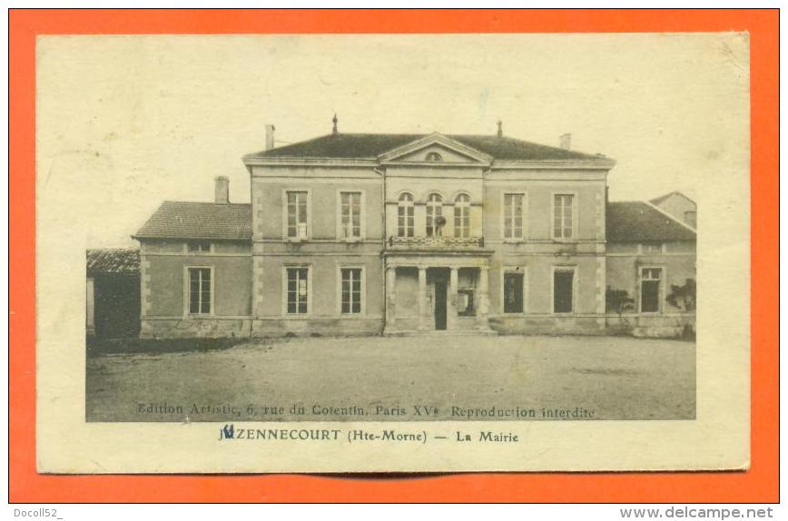 Dpt  52  Juzennecourt  "  La Mairie  " Mini Carte 131mm X 82mm - Juzennecourt