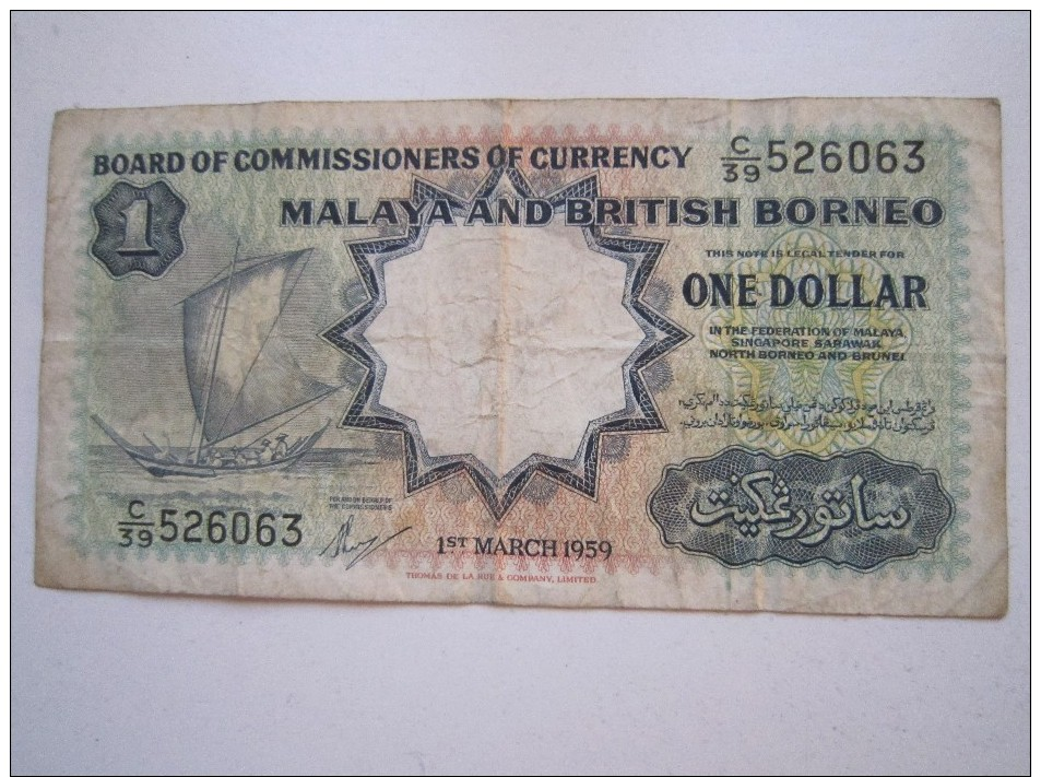 Malaya And British Borneo   1 Dollar - Malesia