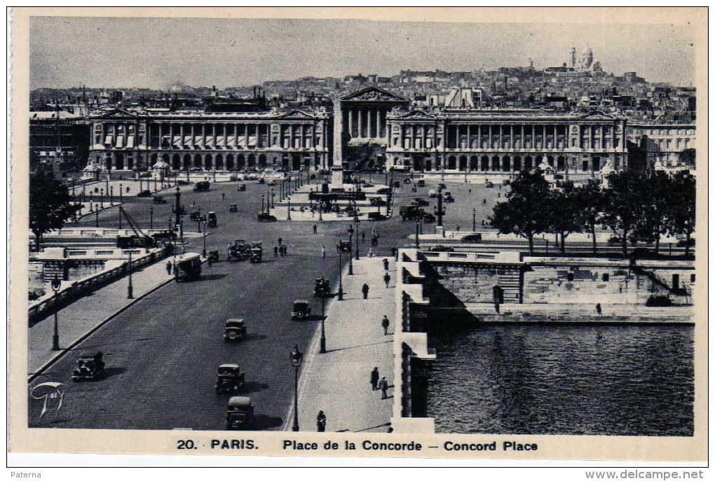 2283     Postal  Paris Plaza De Concordia  Francia - Plazas