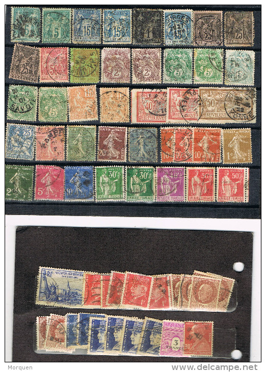 R 720. Lote De 172 Sellos FRANCIA Años 1915-1950, Varios  º - Colecciones Completas