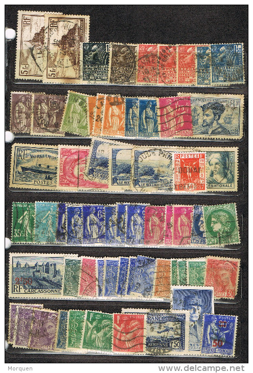 R 720. Lote De 172 Sellos FRANCIA Años 1915-1950, Varios  º - Sammlungen