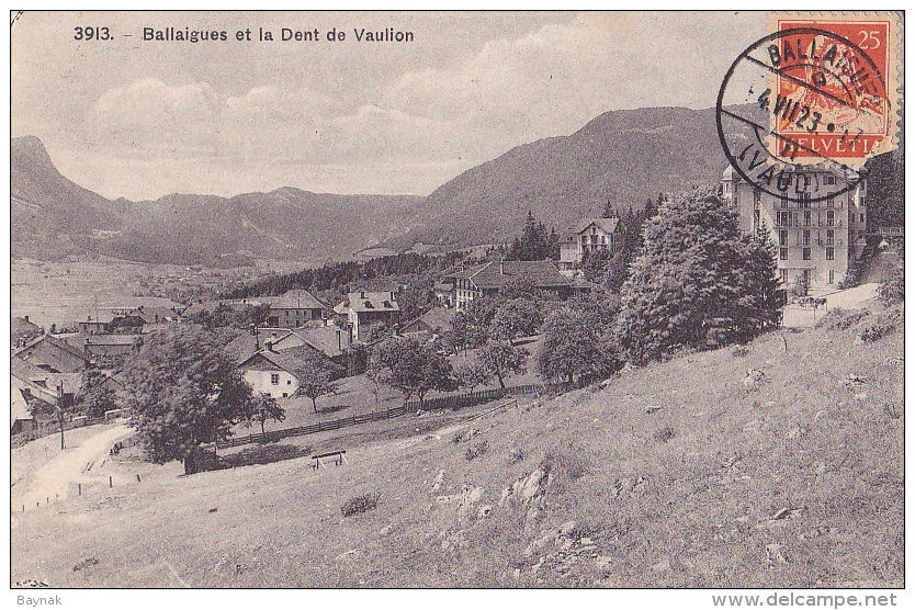 VD123   --   BALLAIGUES ET LA DENT DE VAULION  --  1923 - Ballaigues