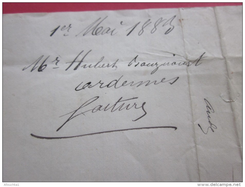 St Marceau P Bouzincourt 08 1er Mai 1883 Connaissement Lettre Facture En-tête Forge Timbre Sage L. Iché Port-La-Nouvelle - 1800 – 1899