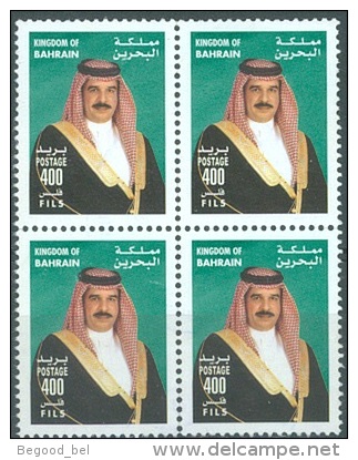 BAHRAIN - 2002 - MNH/** -  HAMAD BEN ISSA AL KHALIFA - Mi 735 Yv  702 BLOC OF 4 STAMPS - Lot 10420 - Bahreïn (1965-...)