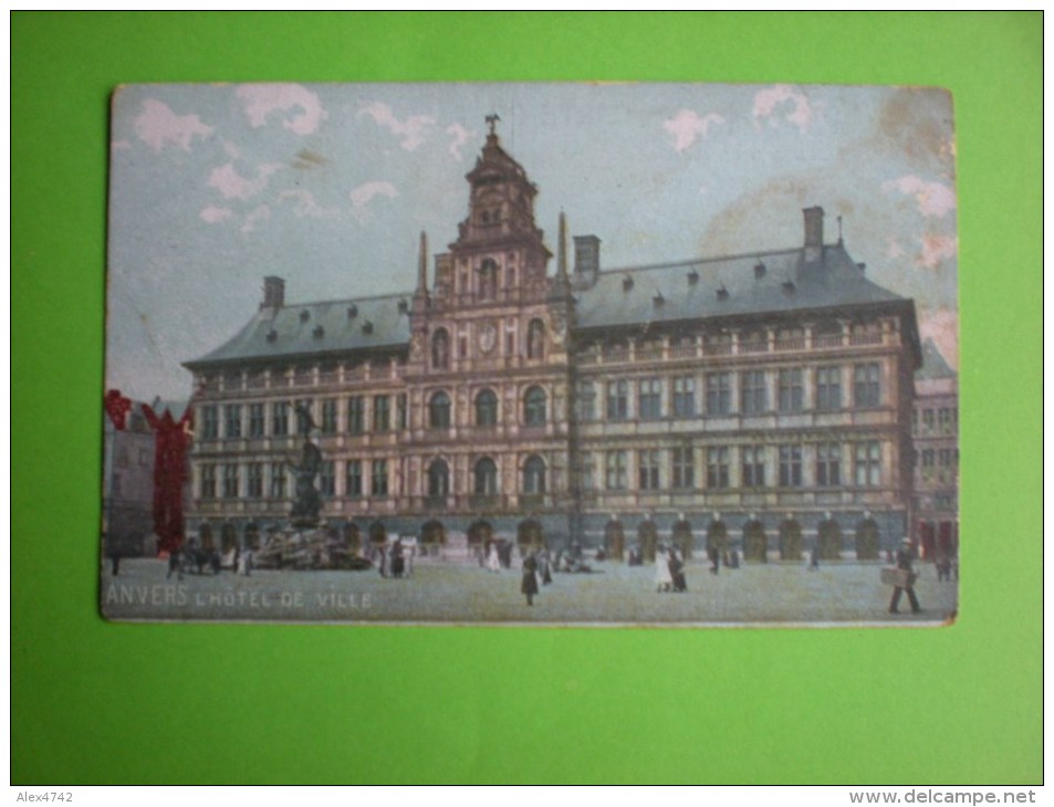 5 Cpa Belges, Anvers, Exposition Anvers, Anvers, Hôtel De Ville, Gent, Liège      H - 5 - 99 Postkaarten