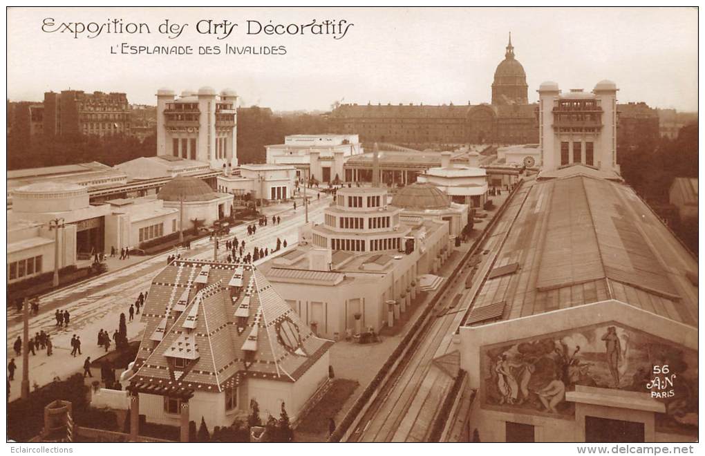 Paris   75   Exposition De Arts Décoratifs  1925  Esplanade Des Invalides - Exposiciones