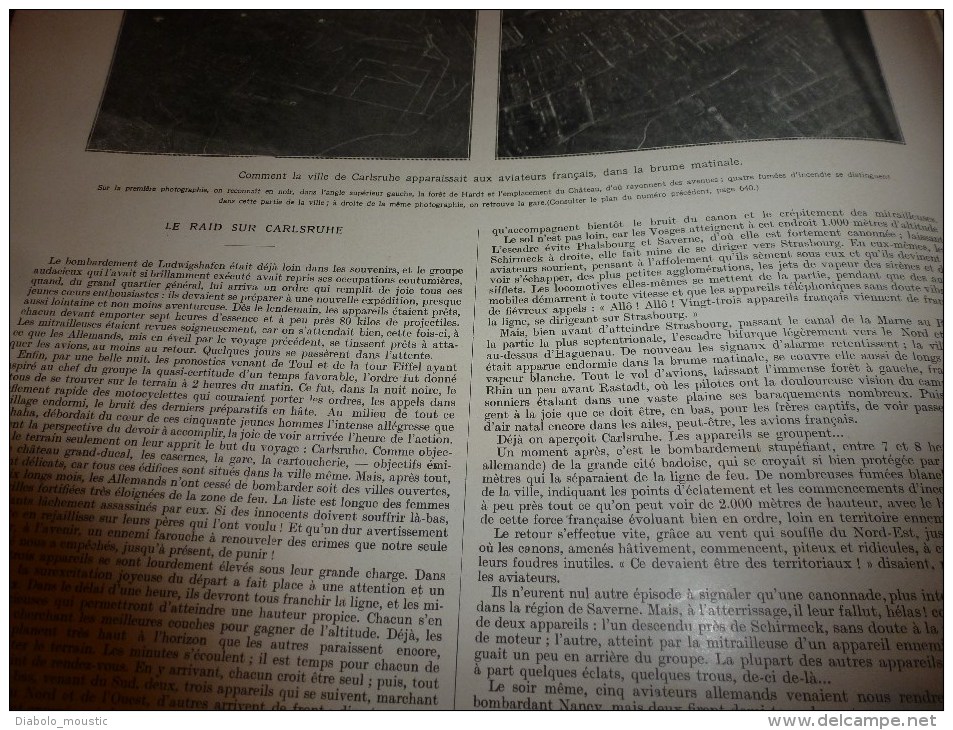 1915  GUERRE: Elève de RODIN à Rossen;VENISE;Raid à CARLSRUHE;Fabrication OBUS au CREUSOT;Pilote Warreford se tue à BUC