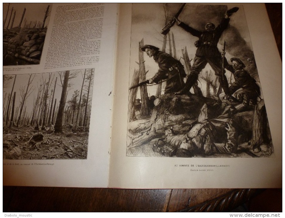 1915  GUERRE: Elève de RODIN à Rossen;VENISE;Raid à CARLSRUHE;Fabrication OBUS au CREUSOT;Pilote Warreford se tue à BUC