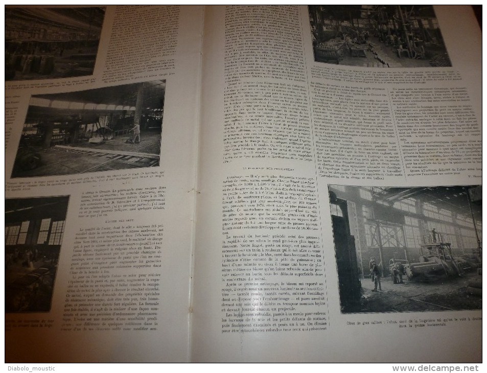 1915  GUERRE: Elève de RODIN à Rossen;VENISE;Raid à CARLSRUHE;Fabrication OBUS au CREUSOT;Pilote Warreford se tue à BUC