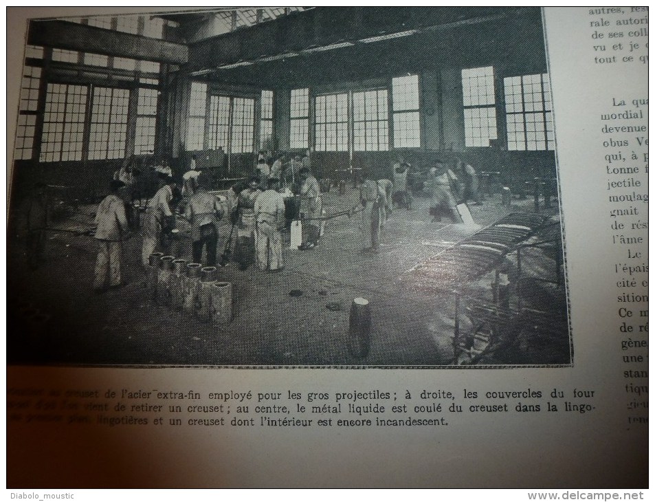 1915  GUERRE: Elève de RODIN à Rossen;VENISE;Raid à CARLSRUHE;Fabrication OBUS au CREUSOT;Pilote Warreford se tue à BUC