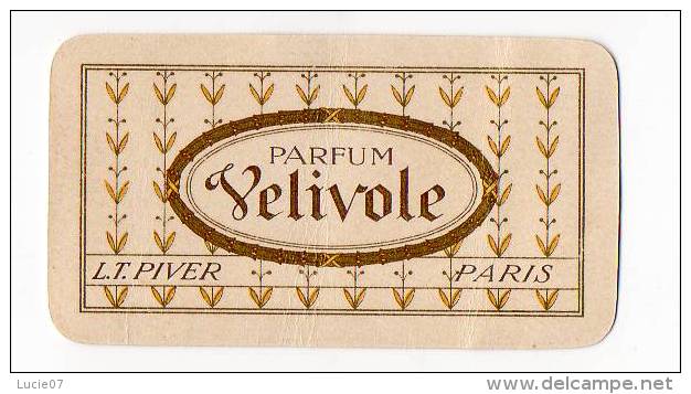 A. Immédiat Carte Parfumée ANCIENNE VELIVOLE DE  L.T. PIVER  Calendrier 1913 - Anciennes (jusque 1960)