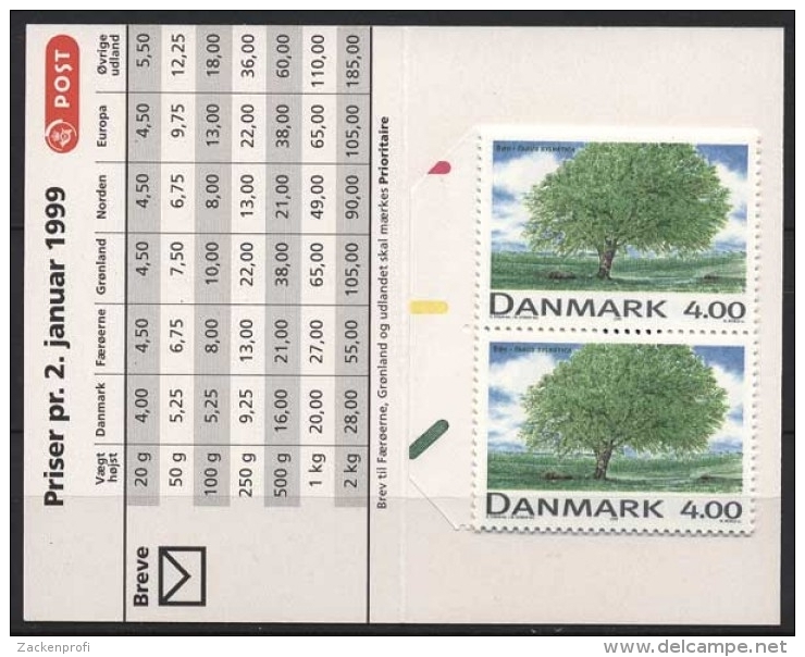 Dänemark 1999 Markenheftchen Einheimische Bäume 1199 MH Postfrisch (D14278) - Carnets