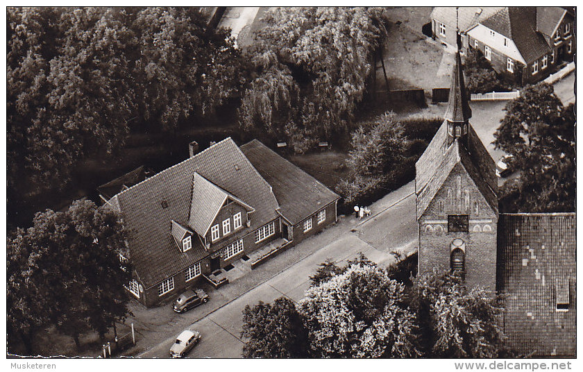 Germany PPC Hotel Wilhelms Lüneburger Heide 3045 Bispingen Echte Luft Foto (2 Scans) - Lüneburger Heide