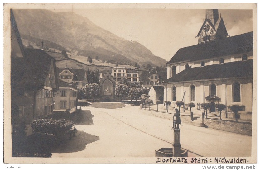SWITZERLAND - Stans 1921 - Dorfplatz - Stans