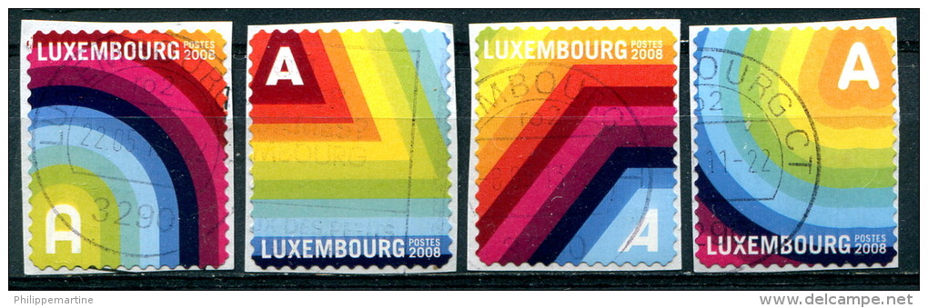 Luxembourg 2008 - YT 1745 à 1749 (o) Sur Fragment - Used Stamps