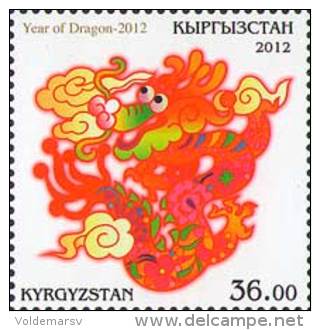 Kyrgyzstan 2012 Mih. 689 Year Of Dragon MNH ** - Kyrgyzstan