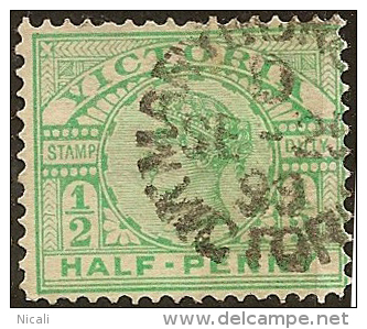 VICTORIA 1896 1/2d Emerald QV SG 331 U #GR178 - Gebruikt