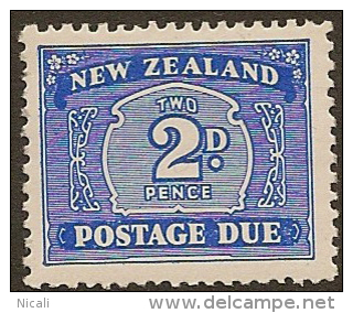NZ 1939 2d Postage Due SG D46 HM #HF214 - Portomarken