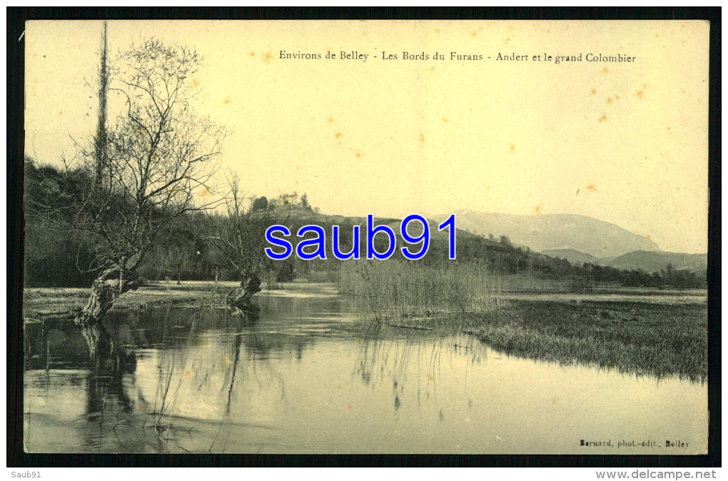 Lot De 2 CPA - Environs De Belley - Le Furans à Pugieu - Les Bords Du Furan - Andert Et Le Grand Colombier - Réf : 32579 - Non Classés