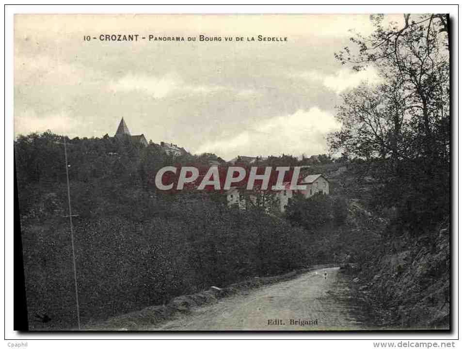 CPA Crozant Panorama Du Bourg Vu De Sedelle - Crozant