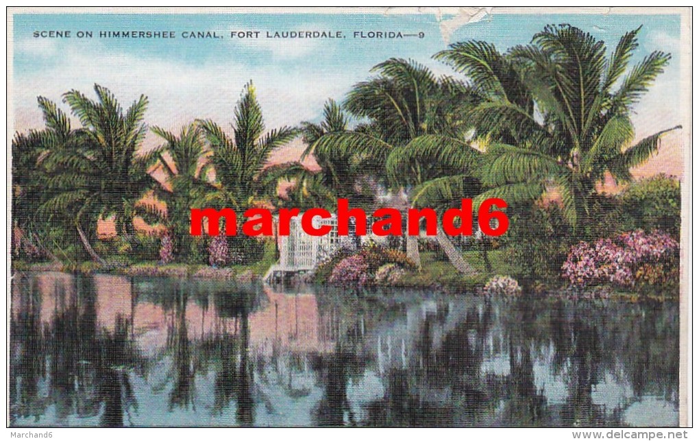 Etats Unis Florida Scene On Himmershee Canal Fort Lauderdale - Fort Lauderdale