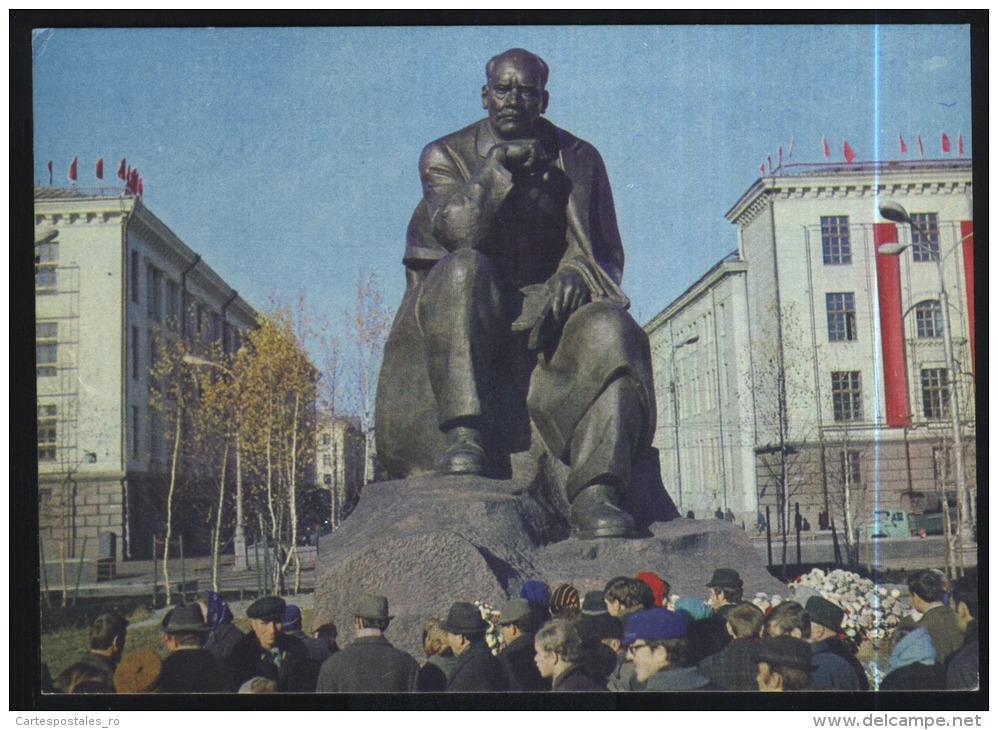 Minsk-monument To Yakub Kolas-unused,perfect Shape - Belarus