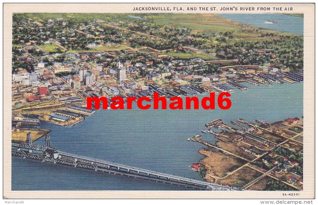 Etats Unis Florida Jacksonville And The St John's River From The Air - Jacksonville