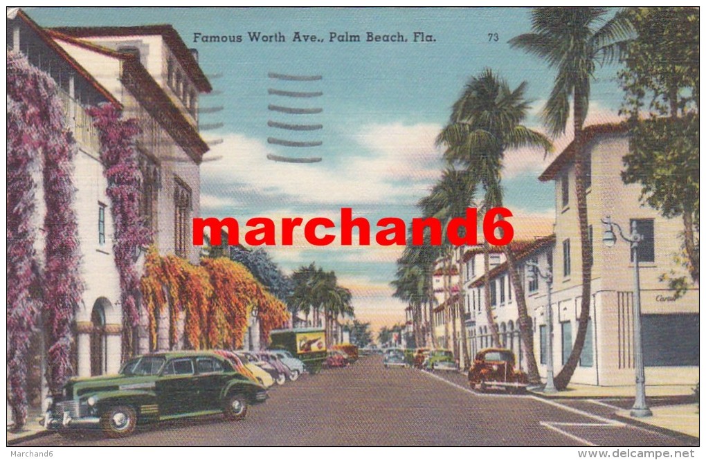 Etats Unis Florida Famous Worth Ave Palm Beach - Palm Beach