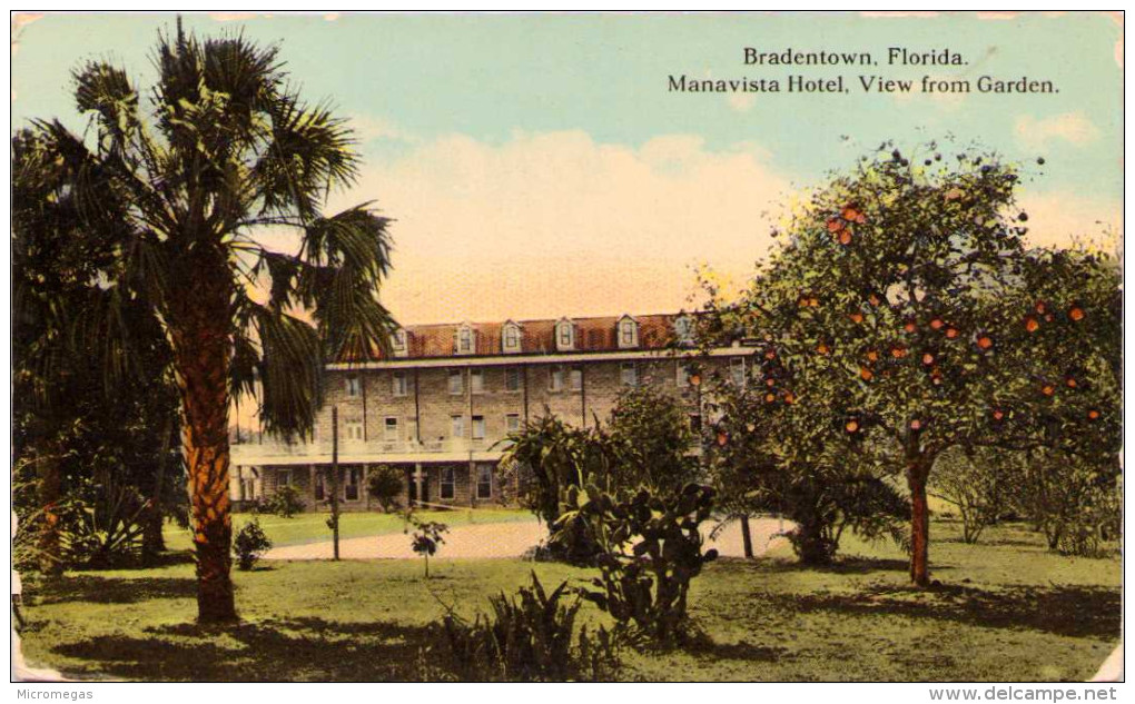 Manavista Hotel - View From Garden - Bradentown, Florida - Bradenton