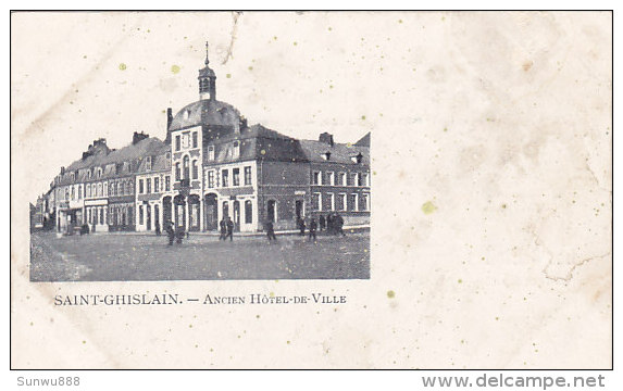 Saint-Ghislain - Ancien Hôtel De Ville (animée, Chocolat Menin...découpe...) - Saint-Ghislain