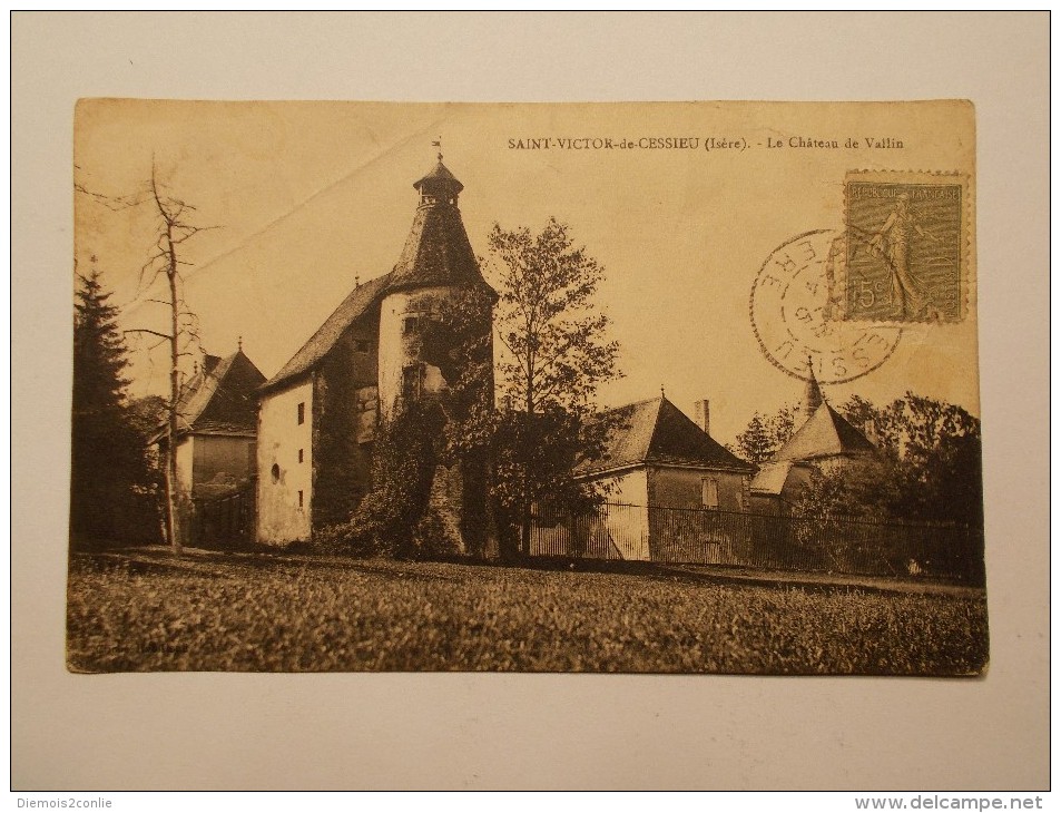 Carte Postale - St VICTOR DE CESSIEU (38) - Le Château De Vallin (1635) - Other & Unclassified