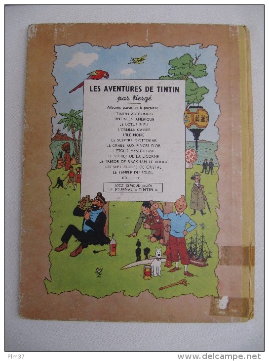 HERGE -  Les Aventures De TINTIN -  Les 7 Boules De Cristal - 1949 - Hergé