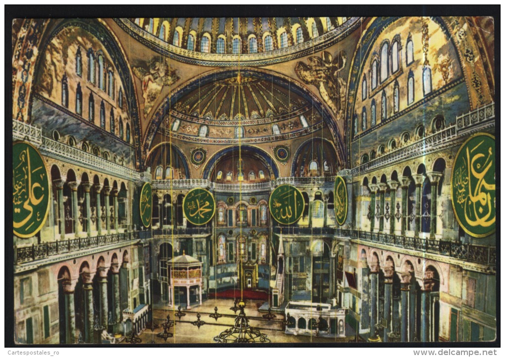 Istanbul-interior Of St.sophia Museum- Mosque Mosquee Unused,perfect Shape - Islam