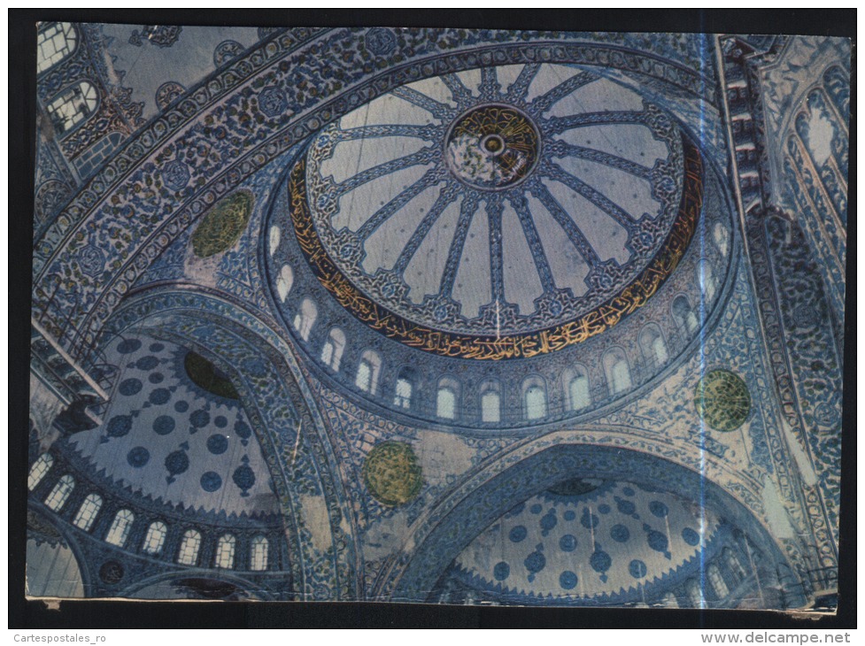 Istanbul-interior Of The Blue Mosque- Mosque Mosquee Unused,perfect Shape - Islam