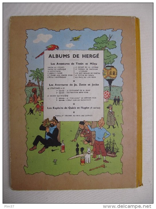 HERGE -  Les Aventures De TINTIN -  Le Lotus Bleu - 1952 - Hergé