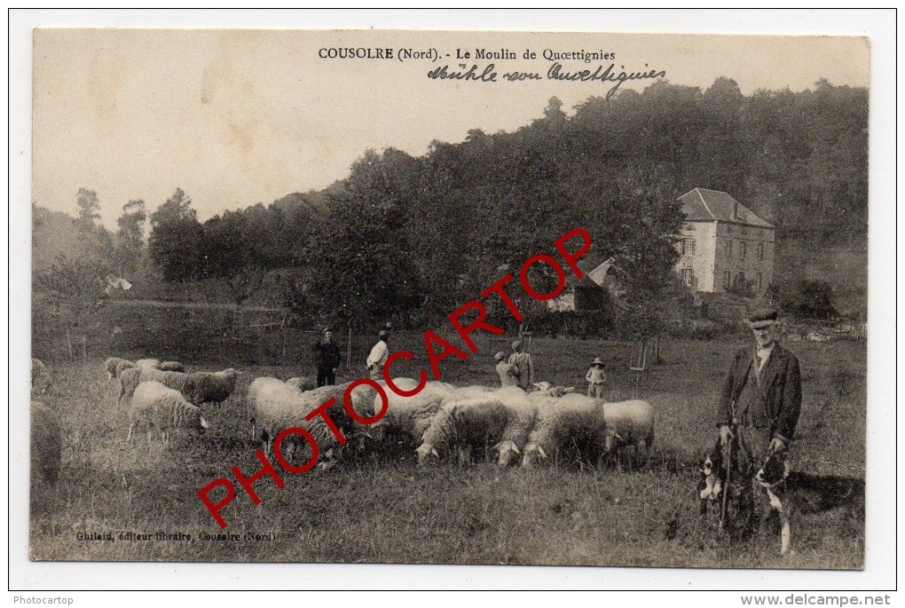 COUSOLRE-Moulin De Quoettignies-BERGER-Moutons-Profession-Agriculture-Industrie-Type-Frankreich-France-59- - Solre Le Chateau