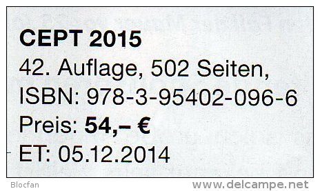 Michel CEPT Briefmarken Katalog 2015 New 54€ + JG-Tabelle EUROPA Vorläufer EG NATO EFTA KSZE Symphatie Catalogue Germany - Collections