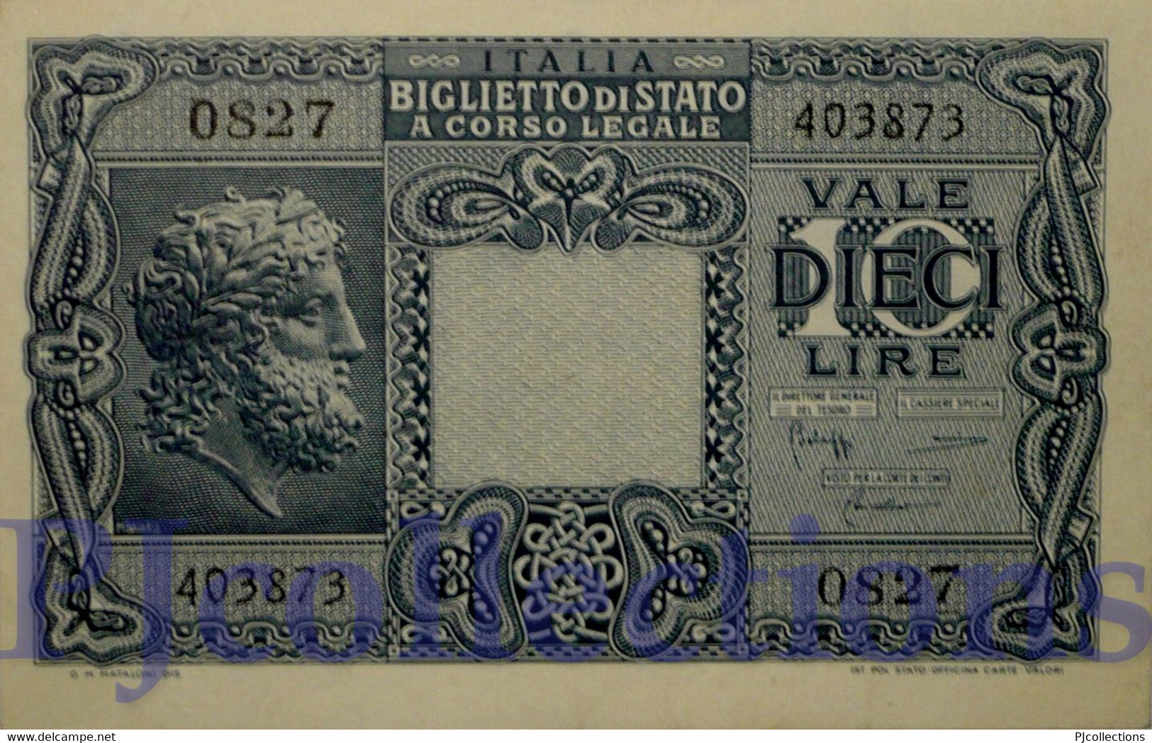 ITALIA - ITALY 10 LIRE 1944 PICK 32c UNC - Italia – 10 Lire