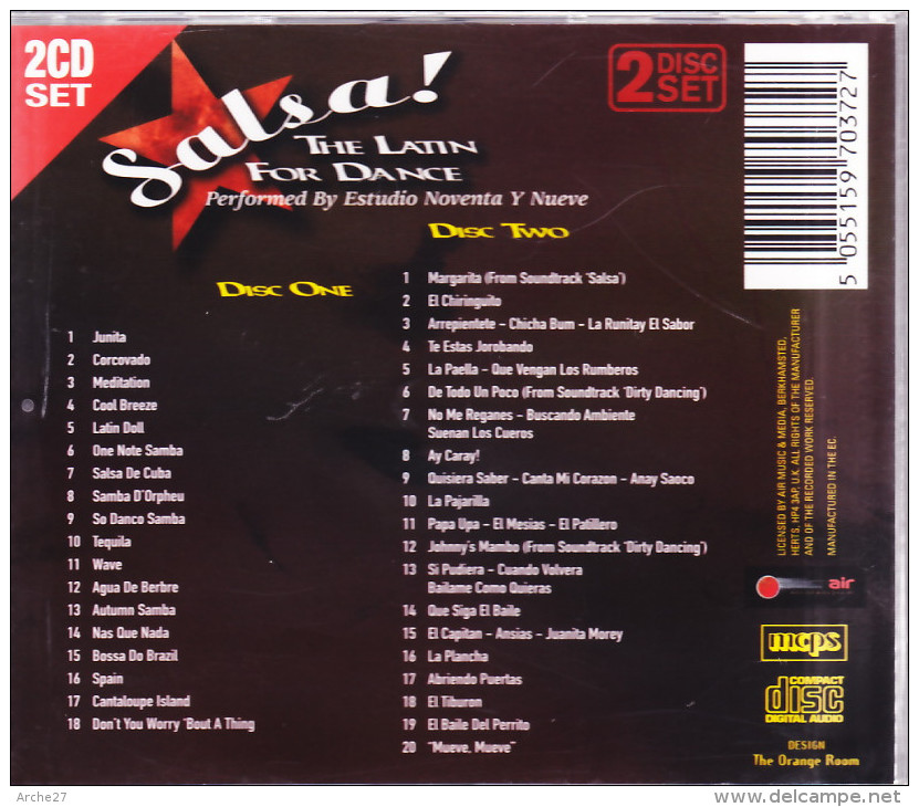 CD - 2CD - SALSA The Latin For Dance - Musiques Du Monde