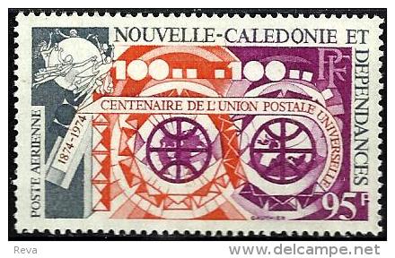 NEW CALEDONIA CENTENAIRE DE L'UNION POSTALE SET OF 1 95 FRANCS MUH 1974 SG554 READ DESCRIPTION !! - Nuevos