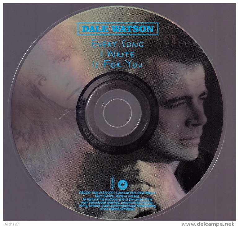 CD - DALE WATSON - Every Song I Write Is For You - Blues