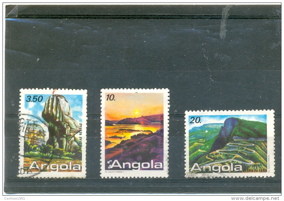 1987 ANGOLA Y & T N° 742 - 744 - 745 ( O ) Tourisme - Angola