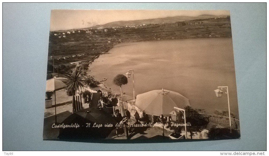 Castelgandolfo - Il Lago Visto Dalla Terrazza Dell' Albergo Pagnanelli - Alberghi & Ristoranti