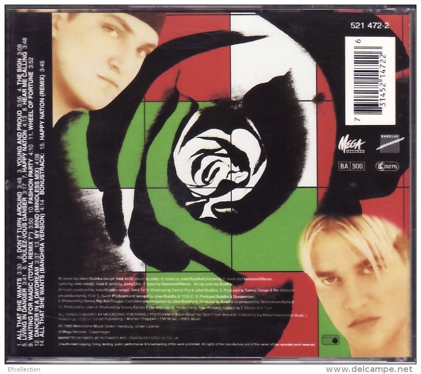 ACE OF BASE ¤ ALBUM HAPPY NATION ¤ 1 CD AUDIO 15 TITRES - Dance, Techno & House