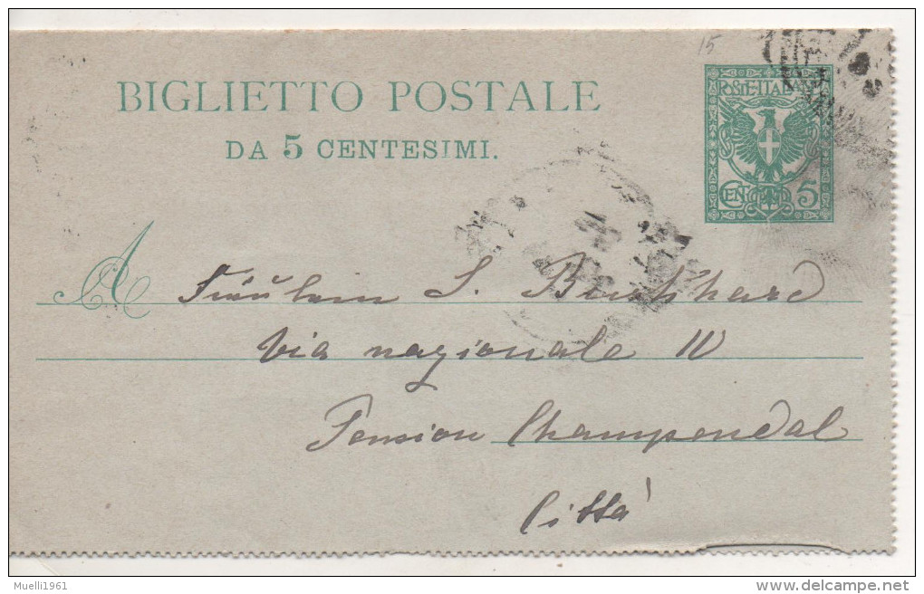 Nr.  1541 ,  Ganzsache Italien, Kartenbrief - Entiers Postaux