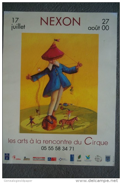 87 - NEXON - BELLE AFFICHE CIRQUE  AOUT 2000 - Posters