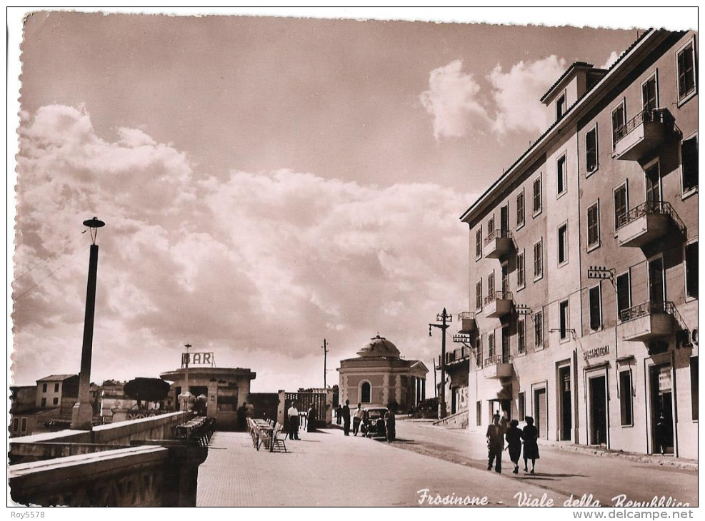 LAZIO-FROSINONE-FROSINONE VIALE DELLA REPUBBLICA ANNI/40 ANIMATA - Frosinone