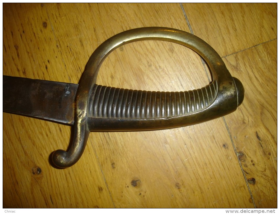 SABRE D’INFANTERIE FRANÇAIS BRIQUET AN XI. BIEN DU MODELE ET MARQUE DE VERSAILLES - Armes Blanches