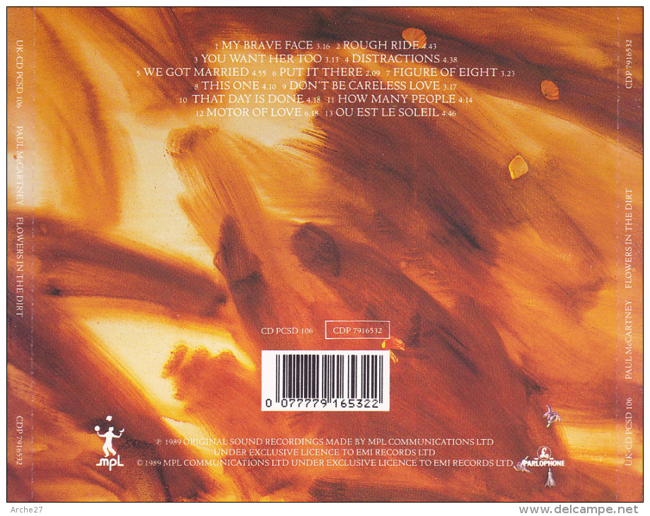 CD - PAUL MAC CARTNEY - Flowers In The Dirt - Disco, Pop