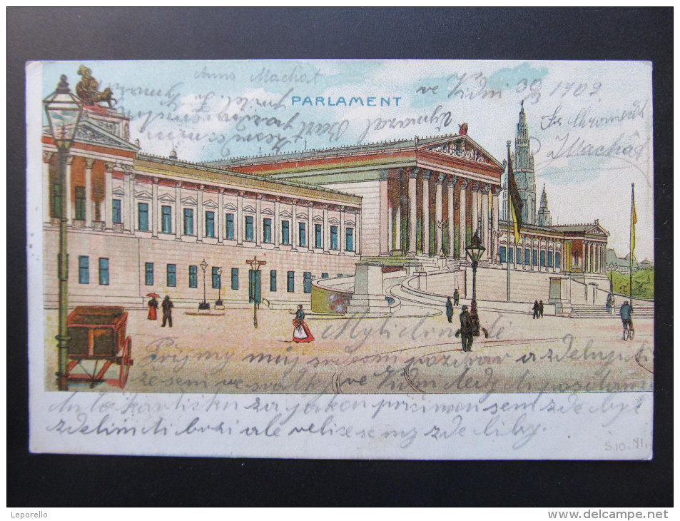 AK WIEN Litho 1902 // U6362 - Wien Mitte